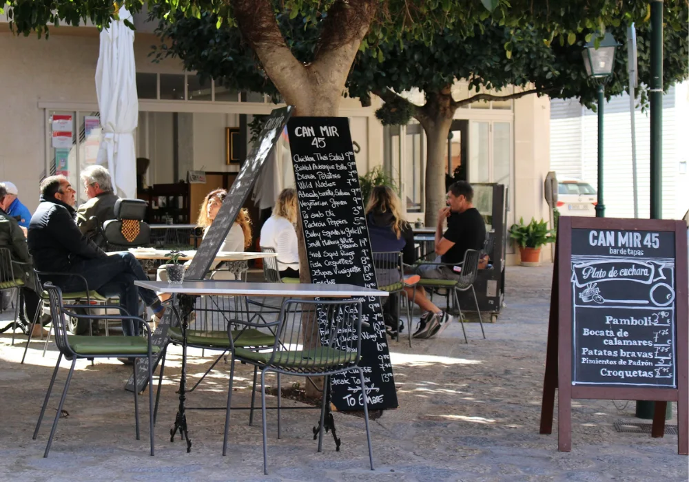 outdoor cafe in spain 