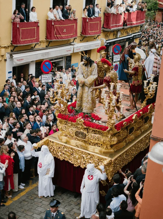 decorative floats at semana santa spain