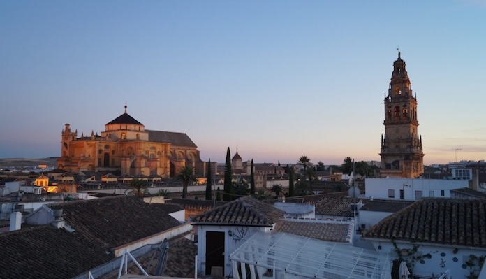 The arches of the grand mosque in Cordoba